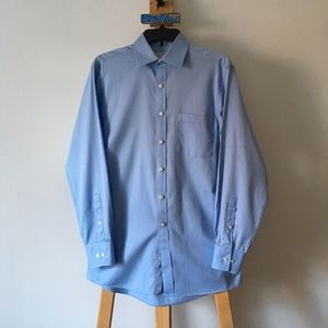 NWOT Men’s MICHAEL KORS Blue Button Down Shirt